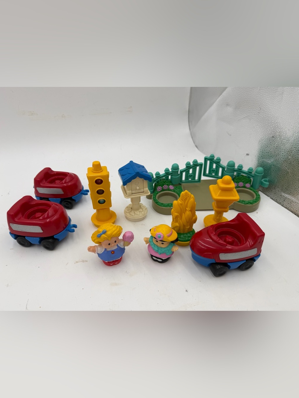 Mattel Little People Toys Lot Bird House Cars Vehicles Toddler Bluebird Mailbox.